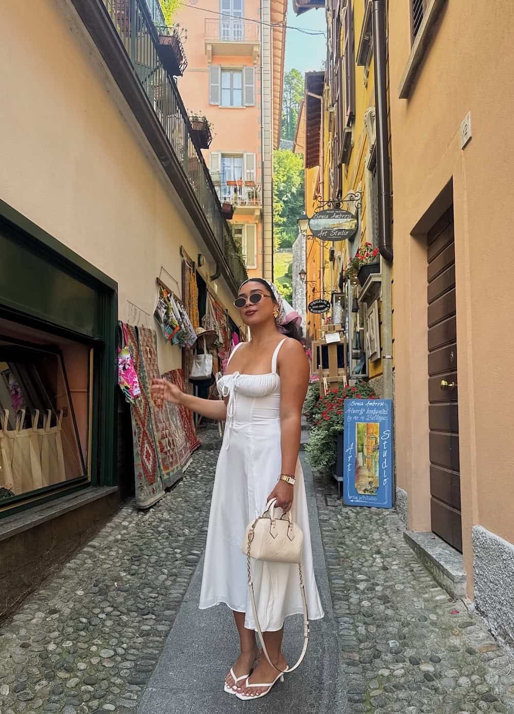 White Cotton Poplin A-Line Midi Dress White Cotton Poplin A-Line Midi Dress — Classy Italian Outfits