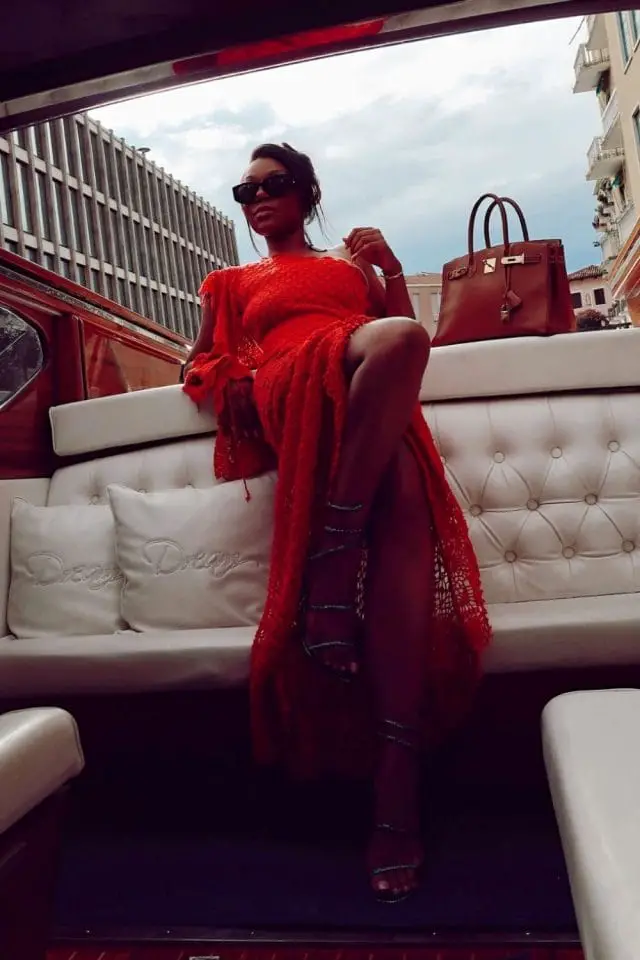 Red Crochet Maxi Dress Red Crochet Maxi Dress — Classy Italian Outfits