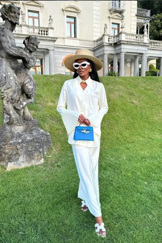 Oversized Silk Shirt with Wide-Leg Pants Oversized Silk Shirt with Wide-Leg Pants — Classy Italian Outfits