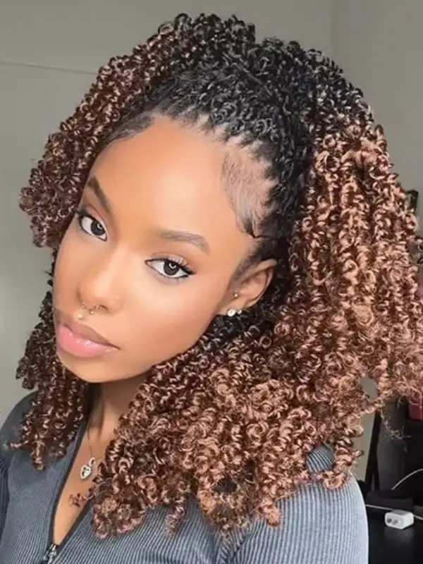 Collarbone Layers With Caramel Highlights — Classy Kinky Hair
