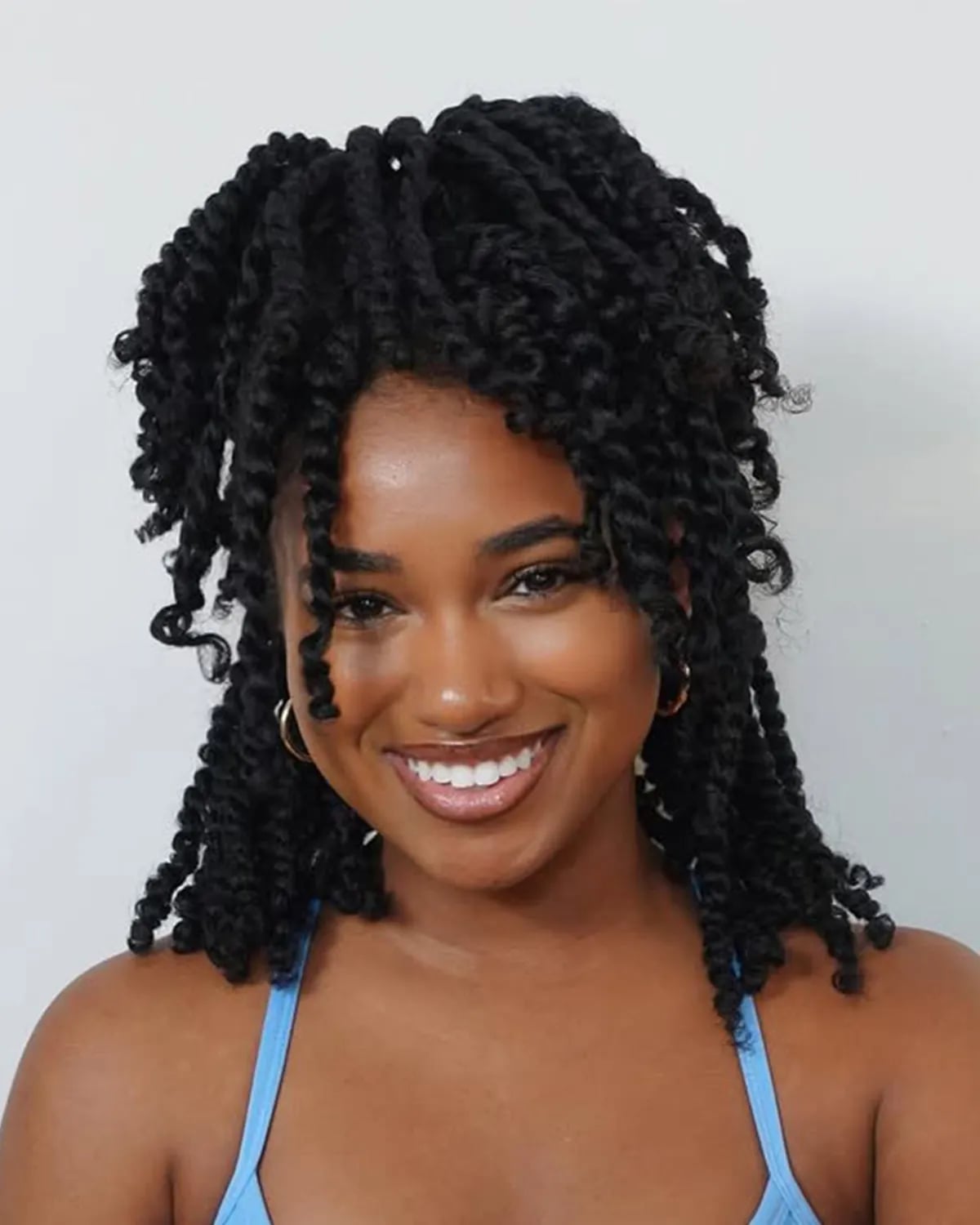 Voluminous Shoulder Length Twisted Braids — Classy Kinky Hair