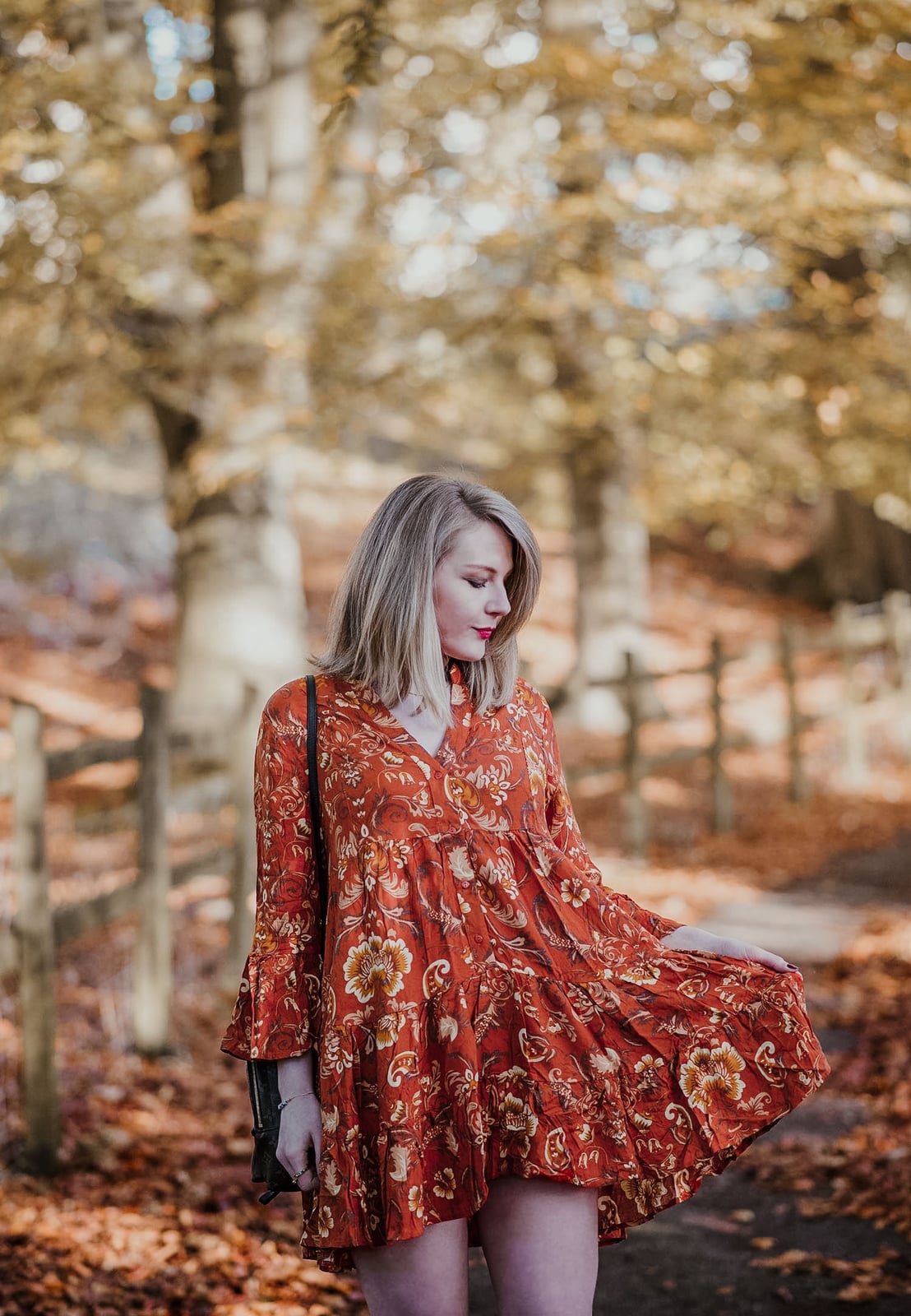 Tiered Smock Dress with Floral Print — Classy La Outfits
