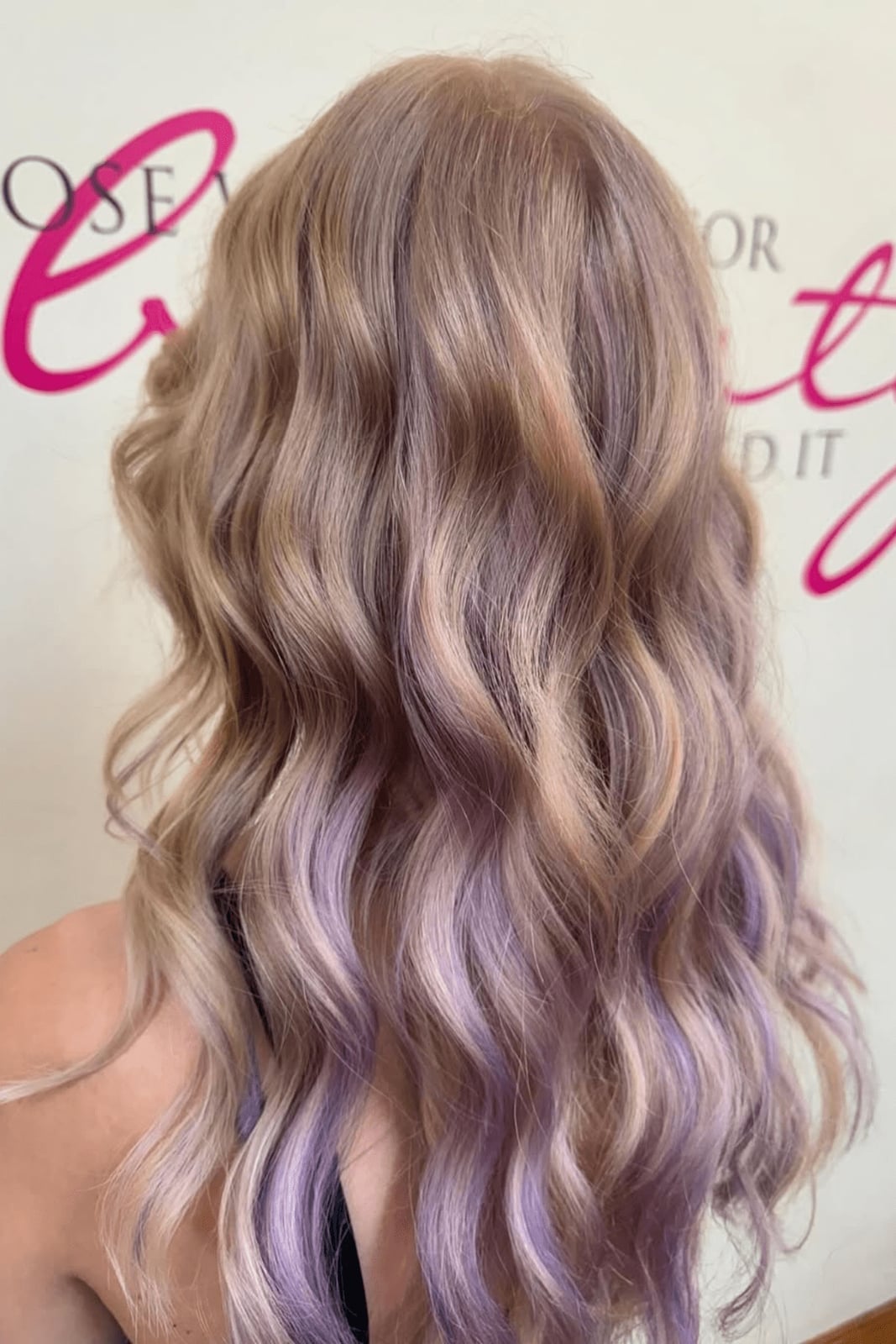 Soft Purple Shoulder Layers Blonde Highlights Soft Purple Shoulder Layers Blonde Highlights — Classy Lavender Hair