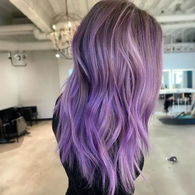 Fine Wavy Collarbone Ash Blonde Lavender Fine Wavy Collarbone Ash Blonde Lavender — Classy Lavender Hair