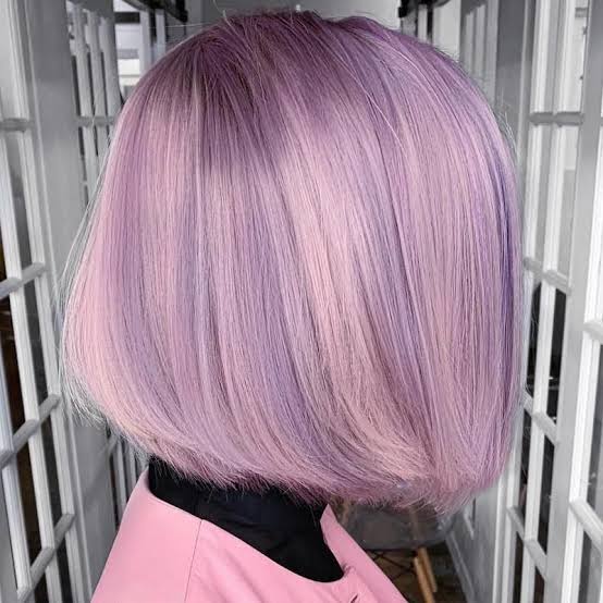 Sleek Chin Length Bob Light Lavender Sleek Chin Length Bob Light Lavender — Classy Lavender Hair