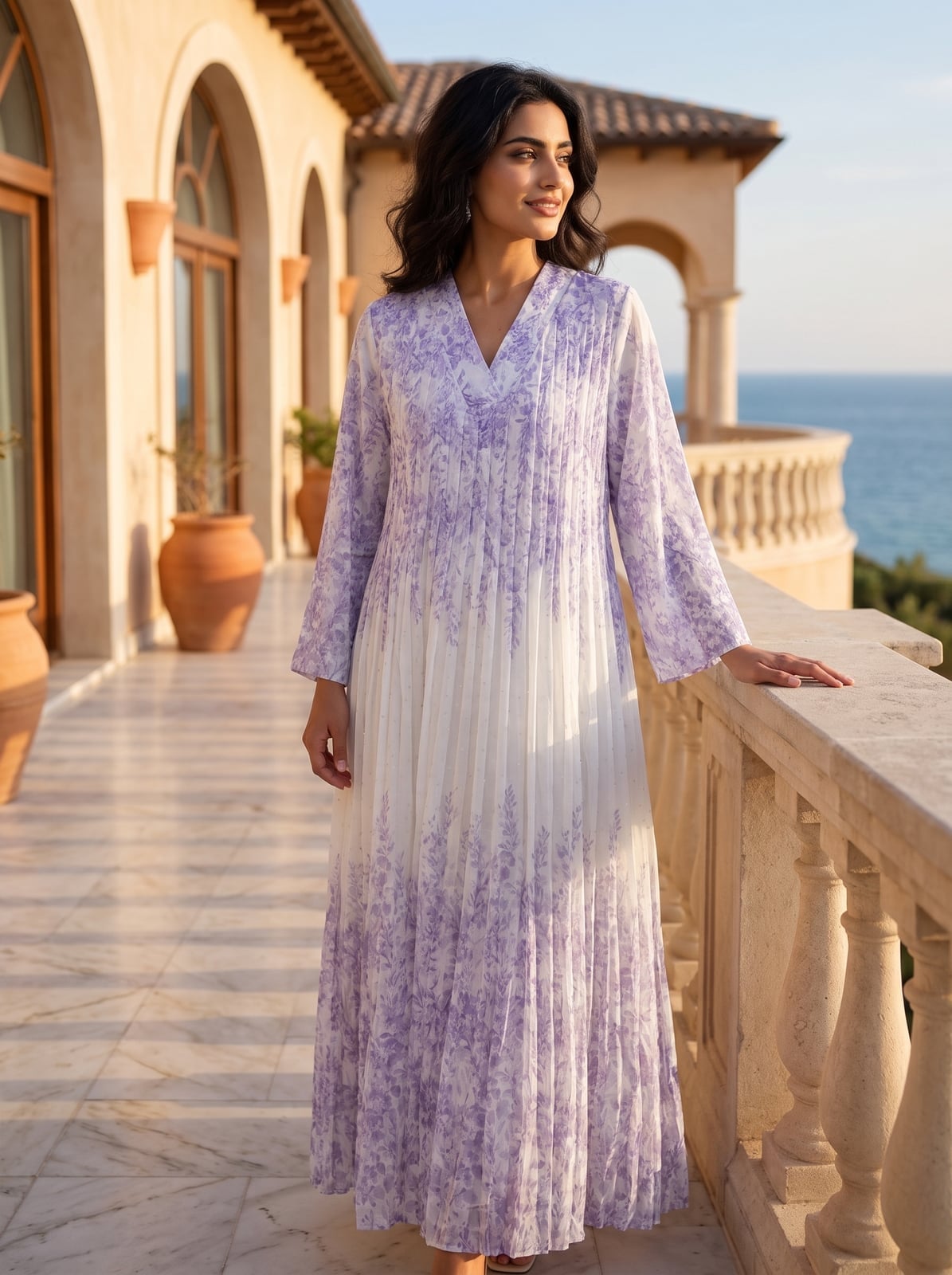 Purple Floral Print Maxi Dress Purple Floral Print Maxi Dress — Classy Lavender Outfits