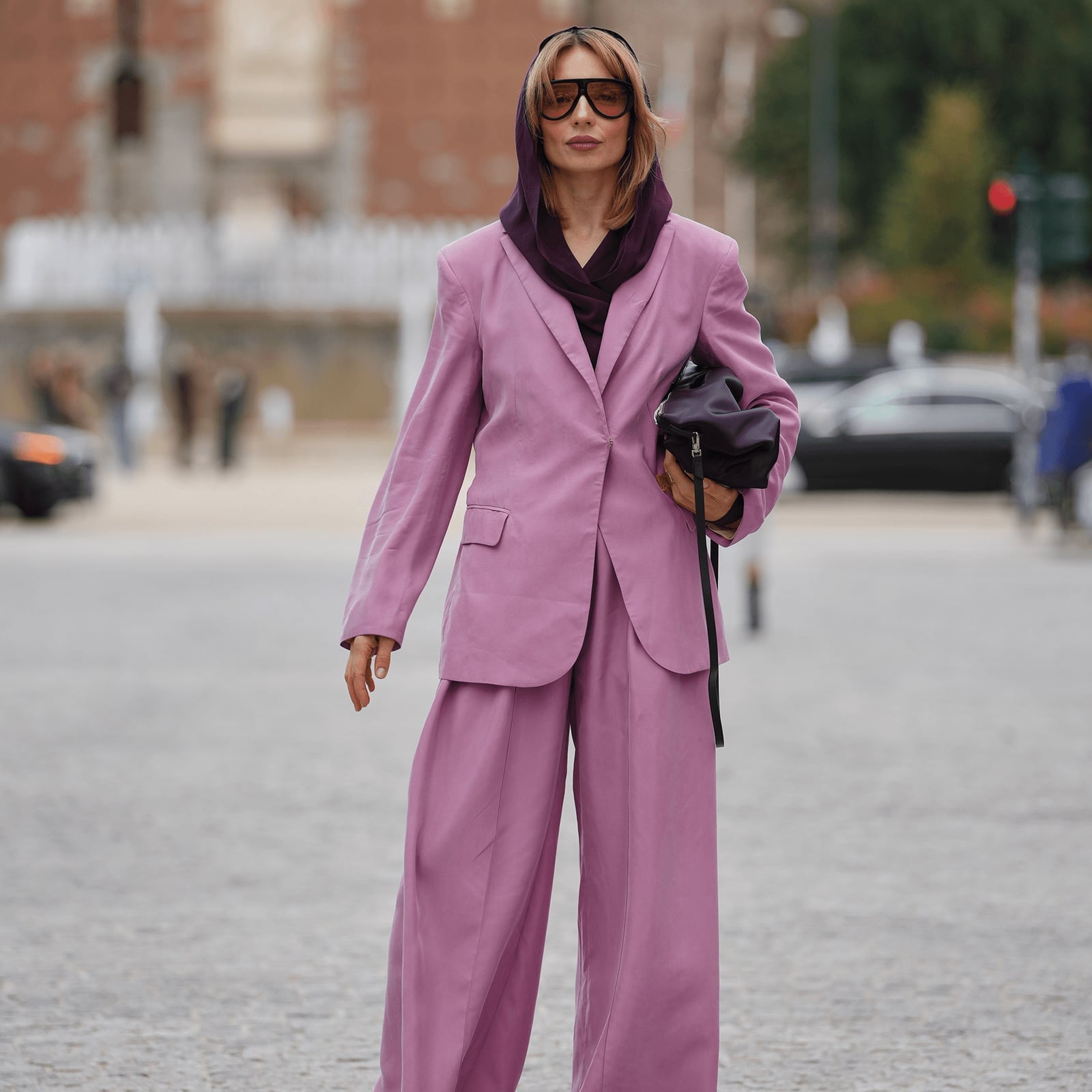 Oversized Lavender Linen Suit Oversized Lavender Linen Suit — Classy Lavender Outfits
