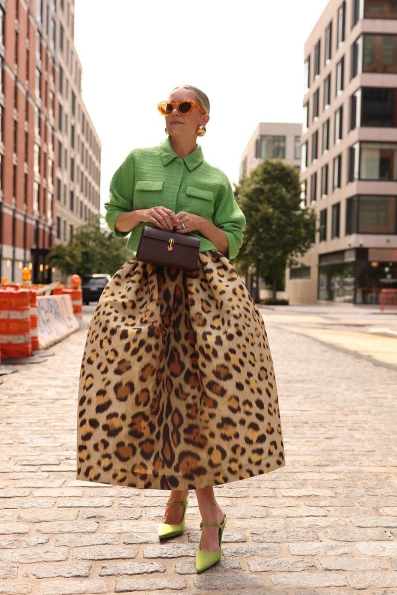 Leopard Print Top And Leather Skirt - 28 Chic Leopard Print Skirt Outfits Ideas For Effortlessly Versatile Outfits London