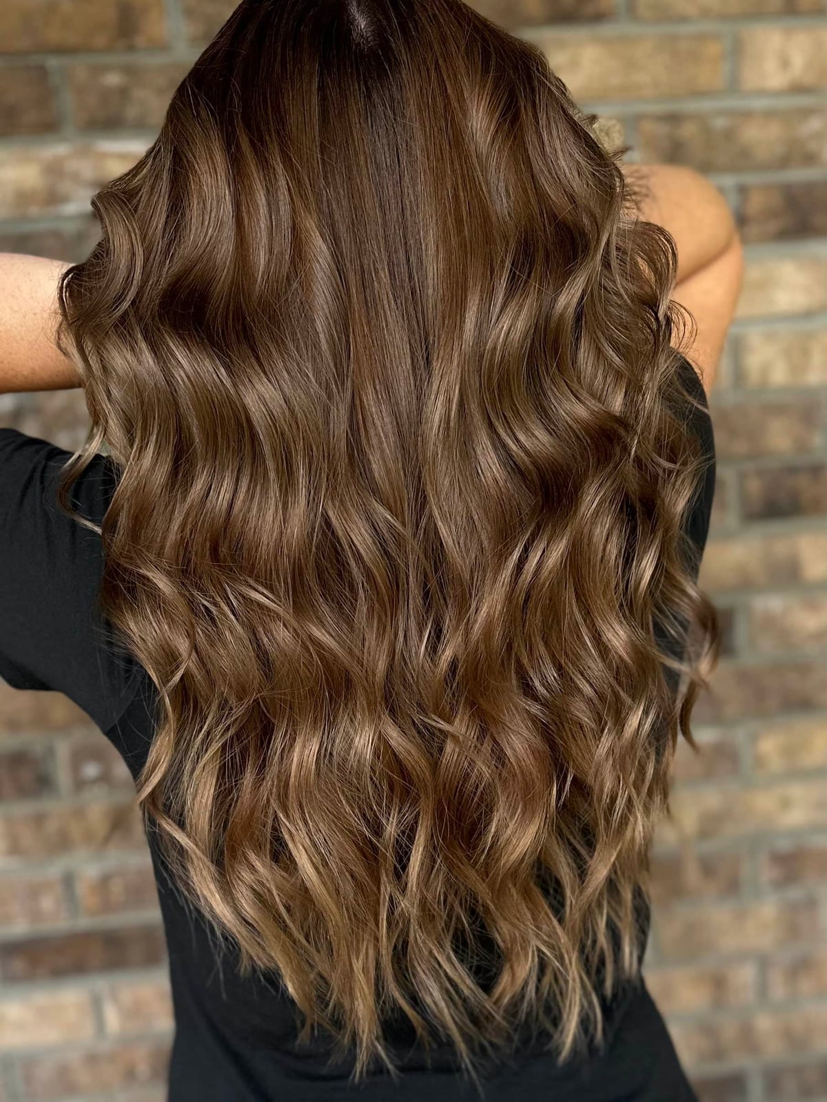 Mid-Back Light Brown Balayage With Seamless Blend — Classy Light Brown Balayage