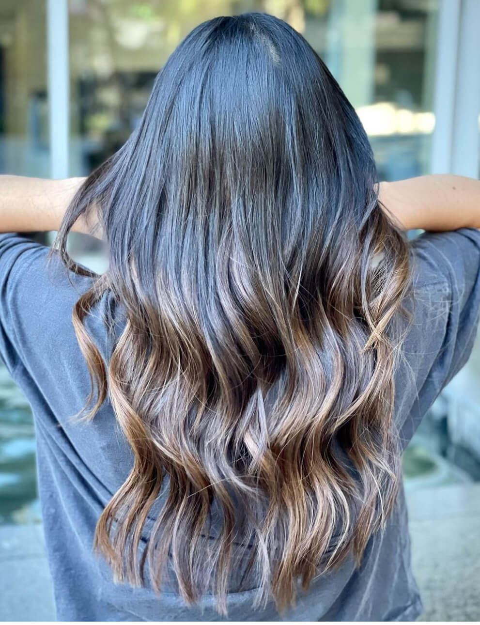 Collarbone Lob With Light Brown Balayage and Side Bangs — Classy Light Brown Balayage