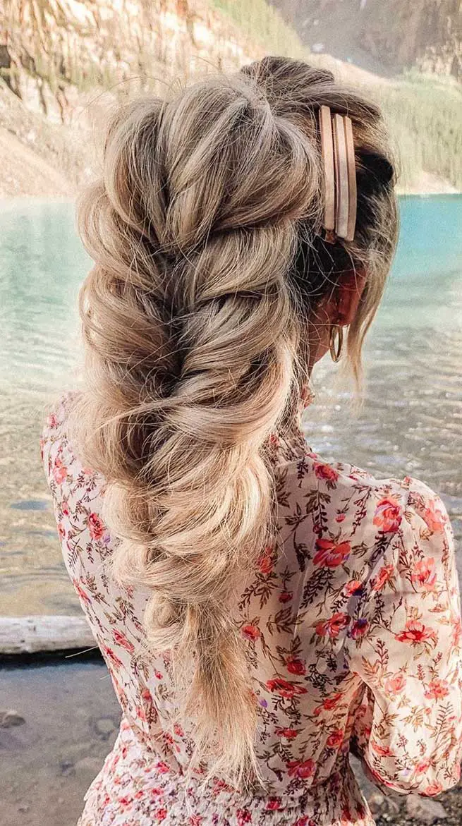 Voluminous Blonde Pull-Through Braid Voluminous Blonde Pull-Through Braid — Classy Long Braids