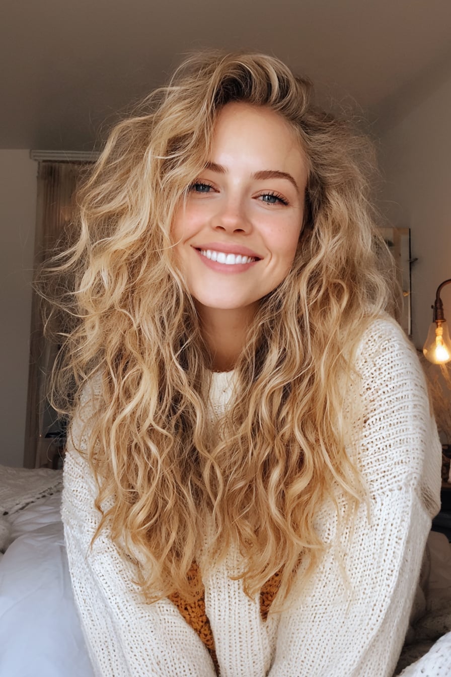 Mid-Back Dark Brown Curls With Warm Highlights Mid-Back Dark Brown Curls With Warm Highlights — Classy Long Curly Hair
