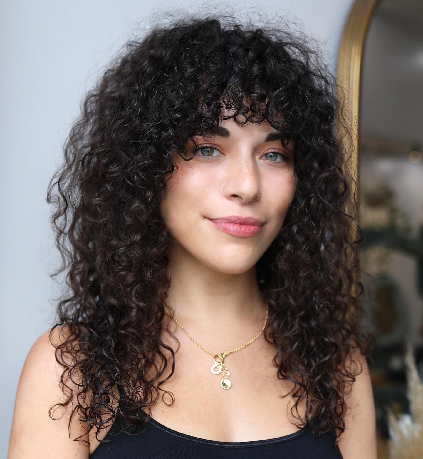 Mid-Back Dark Brown With Honey Blonde Curls and Thick Curly Hair Mid-Back Dark Brown With Honey Blonde Curls and Thick Curly Hair — Classy Long Curly Hair