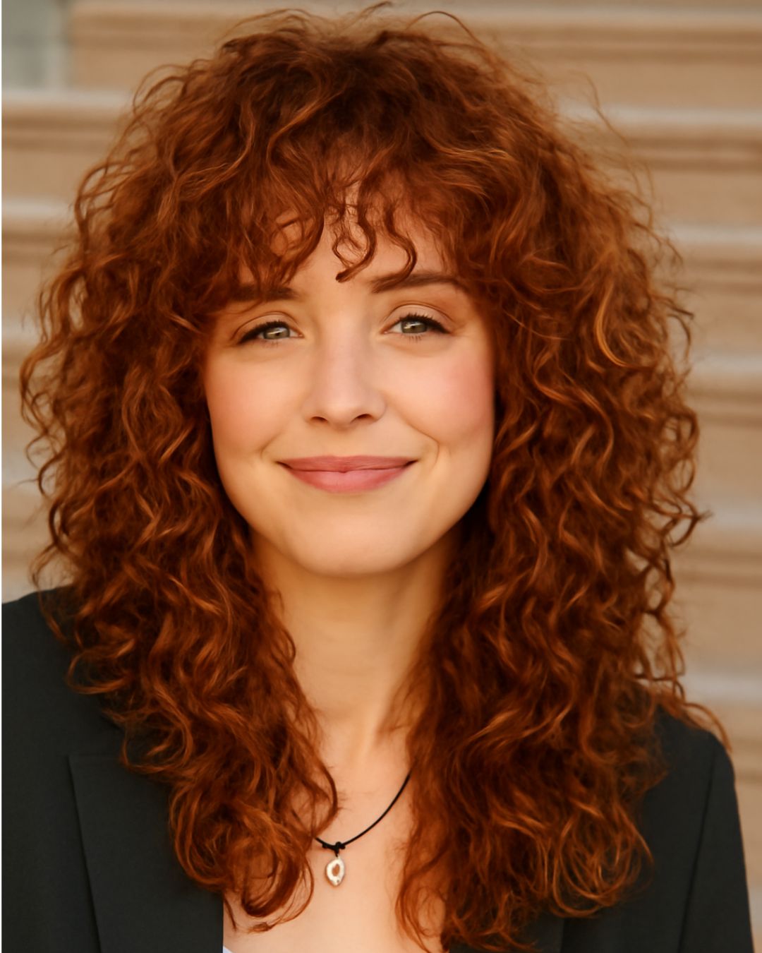 Shoulder Length Red Curly Hair — Classy Medium Curly Hair