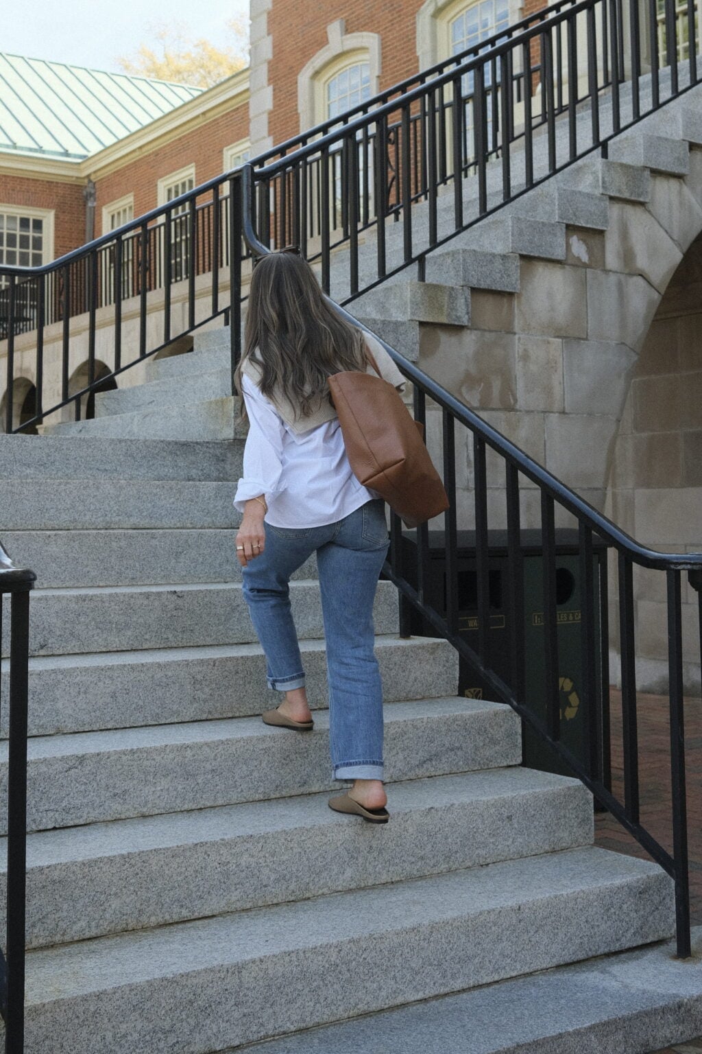 Relaxed Fit Jeans and a Button-Up Shirt for Everyday Style — Classy Mom Outfits