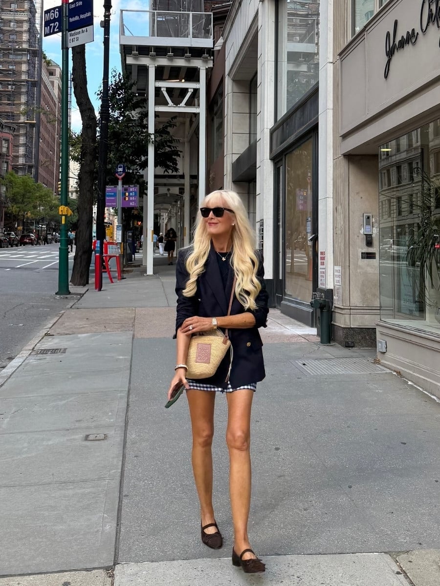 Furry Black Jacket with Light Blue Jeans Furry Black Jacket with Light Blue Jeans — Classy New York Style