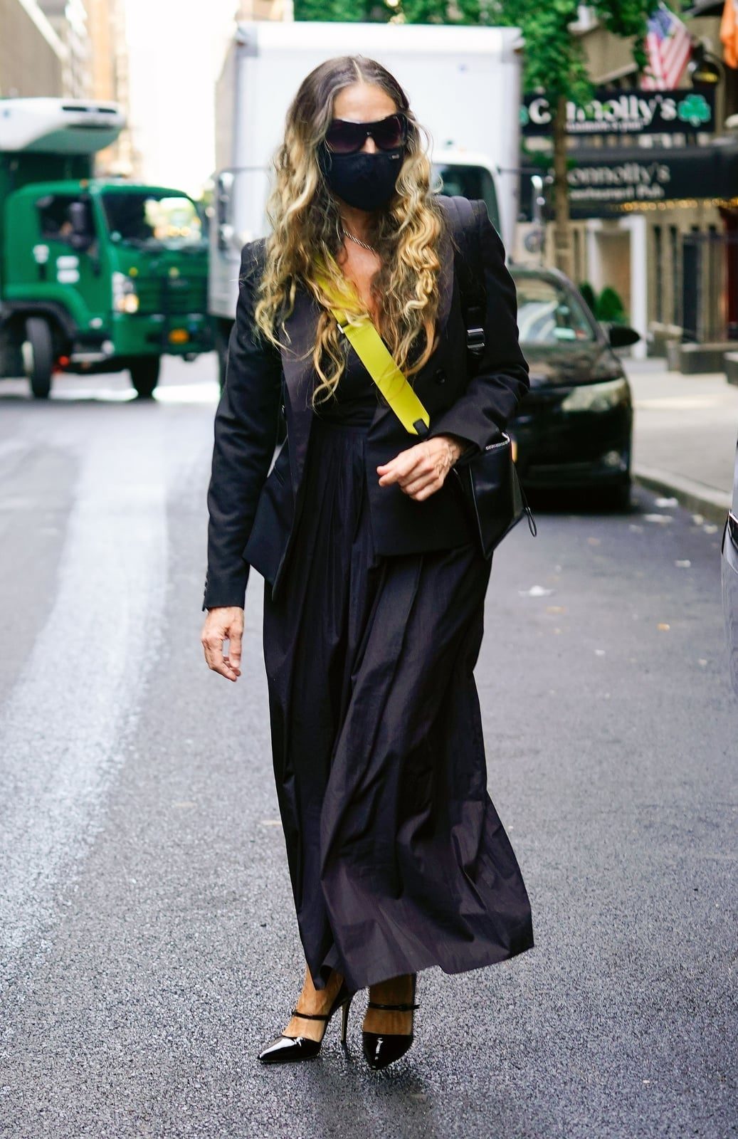 Black Puffer Jacket with Blue Fedora Hat Black Puffer Jacket with Blue Fedora Hat — Classy New York Style