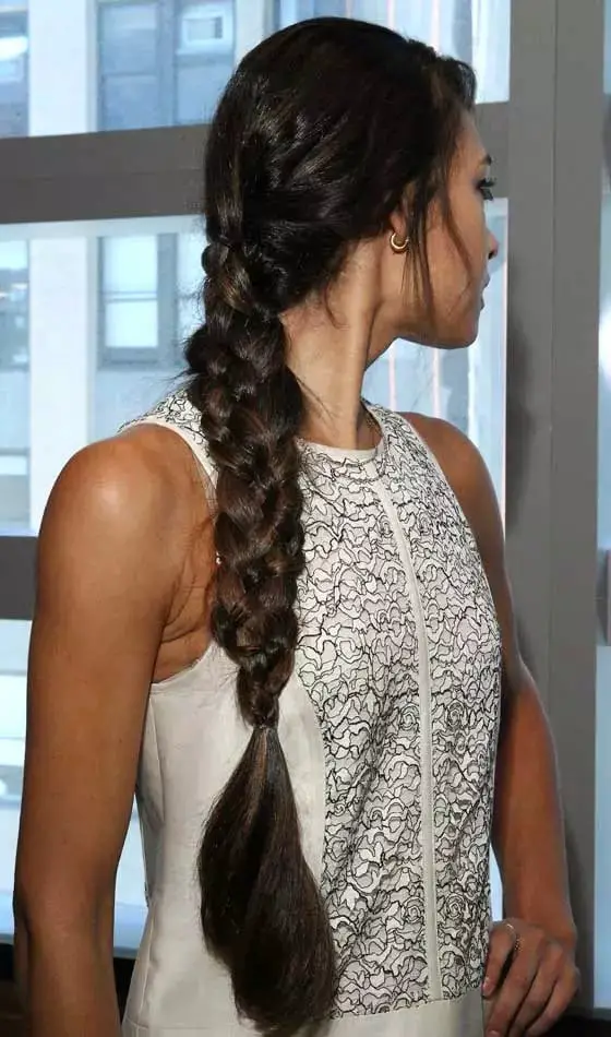 Voluminous Dark Brown Dutch Braid Voluminous Dark Brown Dutch Braid — Classy Office Hairstyles