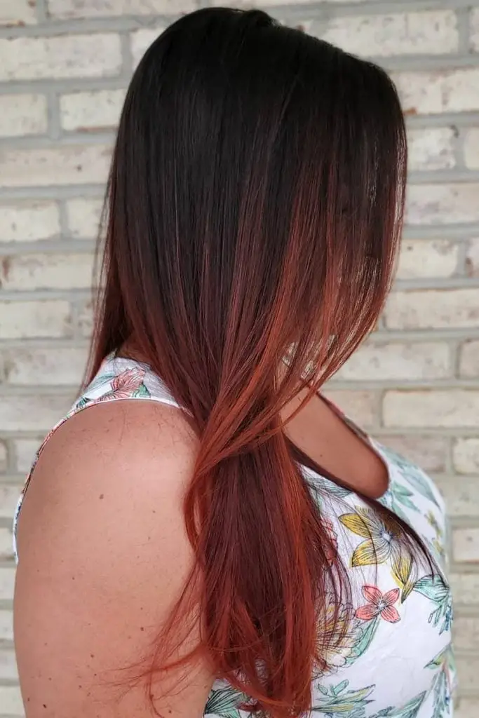 Mid-Back Dark Brown To Caramel Gradient, Softer Variation — Classy Ombre Hair Color