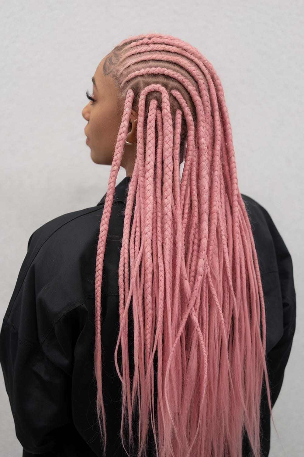 Long Pink Box Braids Long Pink Box Braids — Classy Pink Braids