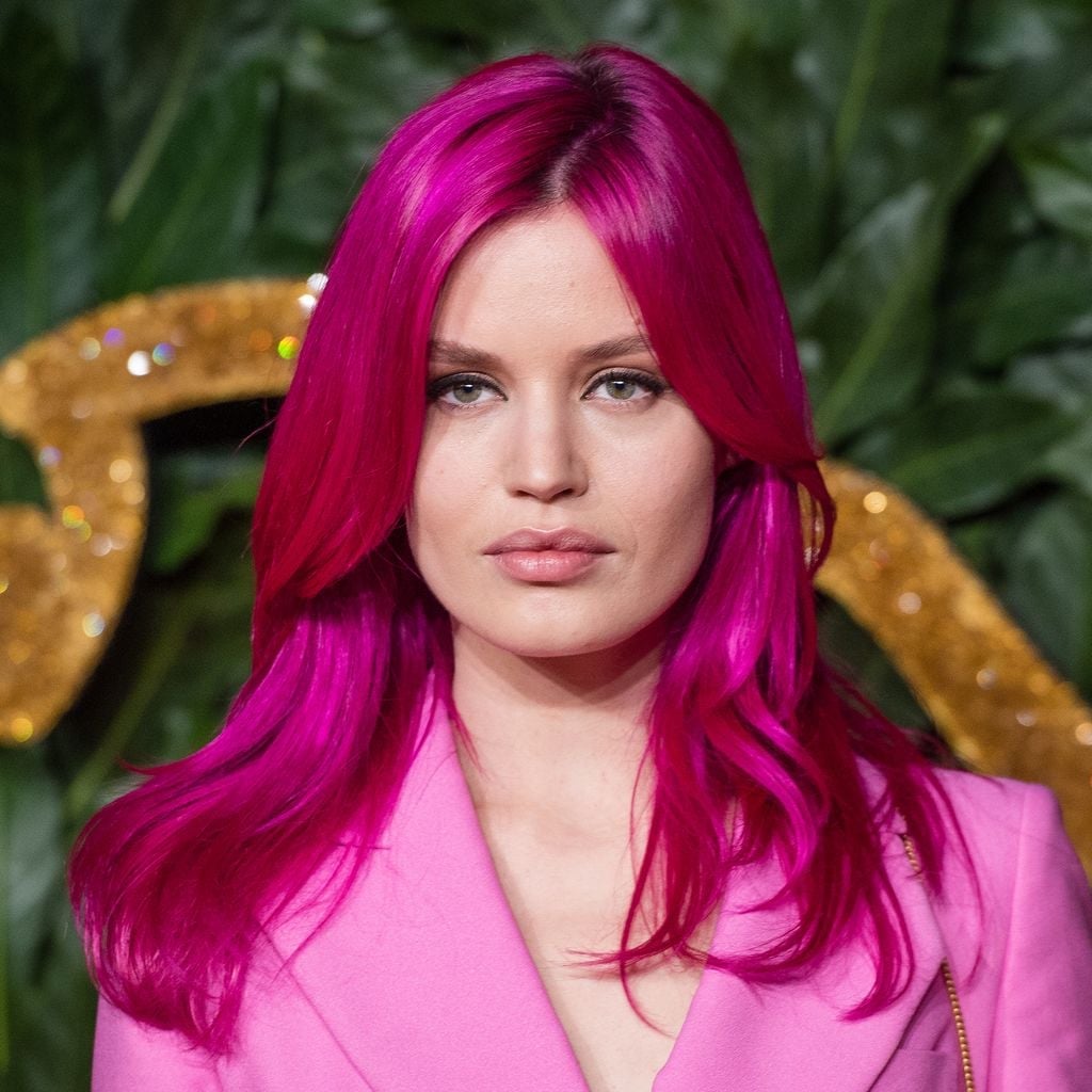 Shoulder Length Fuchsia Pink Layers Shoulder Length Fuchsia Pink Layers — Classy Pink Hair Color