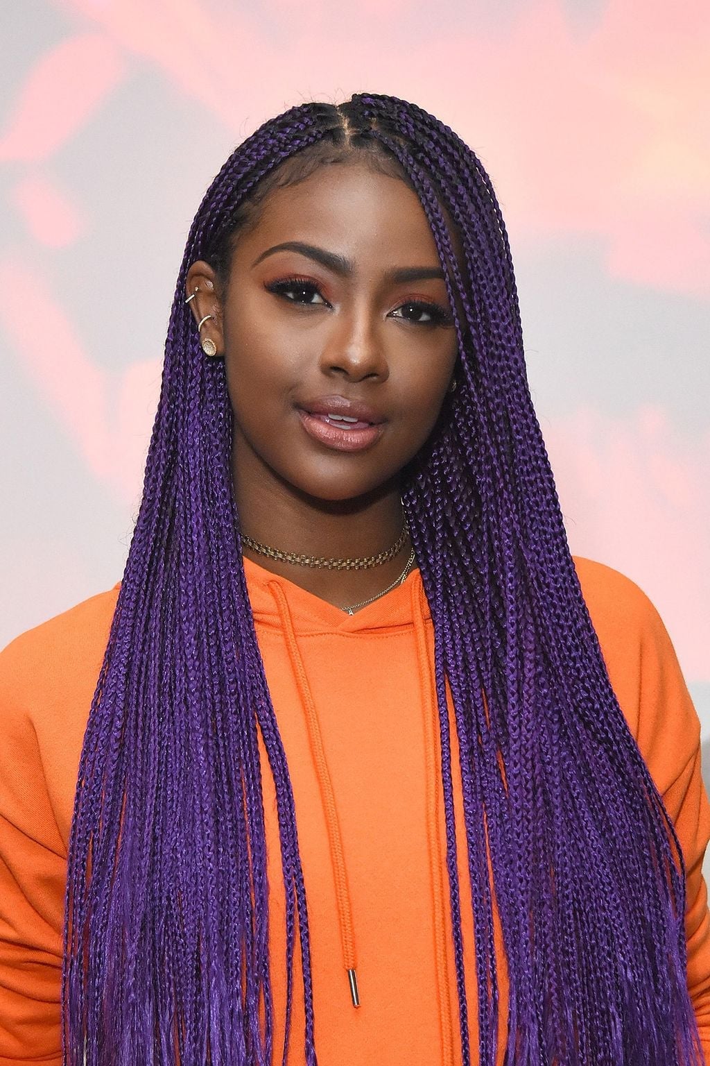 Long Thin Box Braids in Vibrant Purple Long Thin Box Braids in Vibrant Purple — Classy Purple Braids