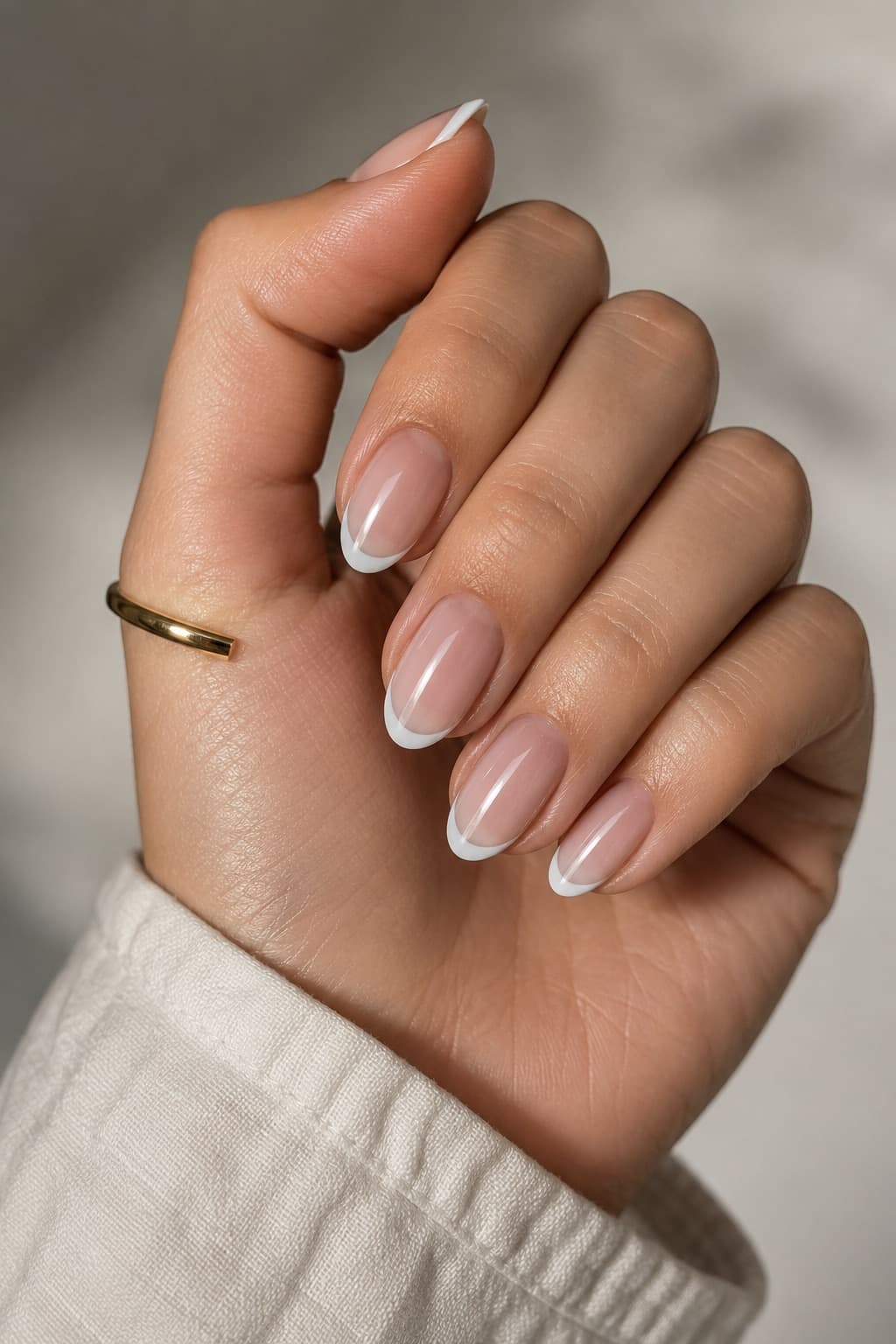 Short Soft Square Classic French With мягкий квадрат Short Soft Square Classic French With мягкий квадрат — Classy Ring Nails