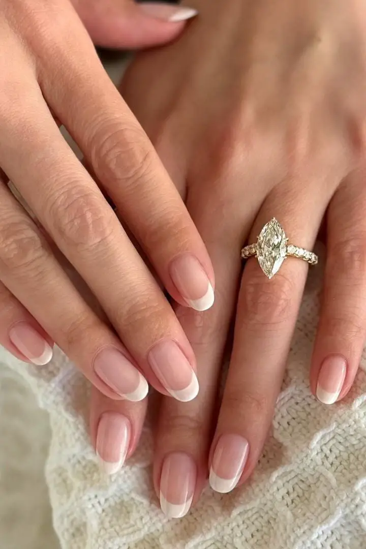 Short Oval Pink French Tips Short Oval Pink French Tips — Classy Ring Nails