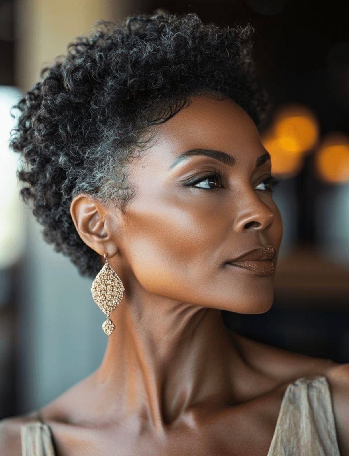 Salt and Pepper Curly Pixie Salt and Pepper Curly Pixie — Classy Short Curly Hair