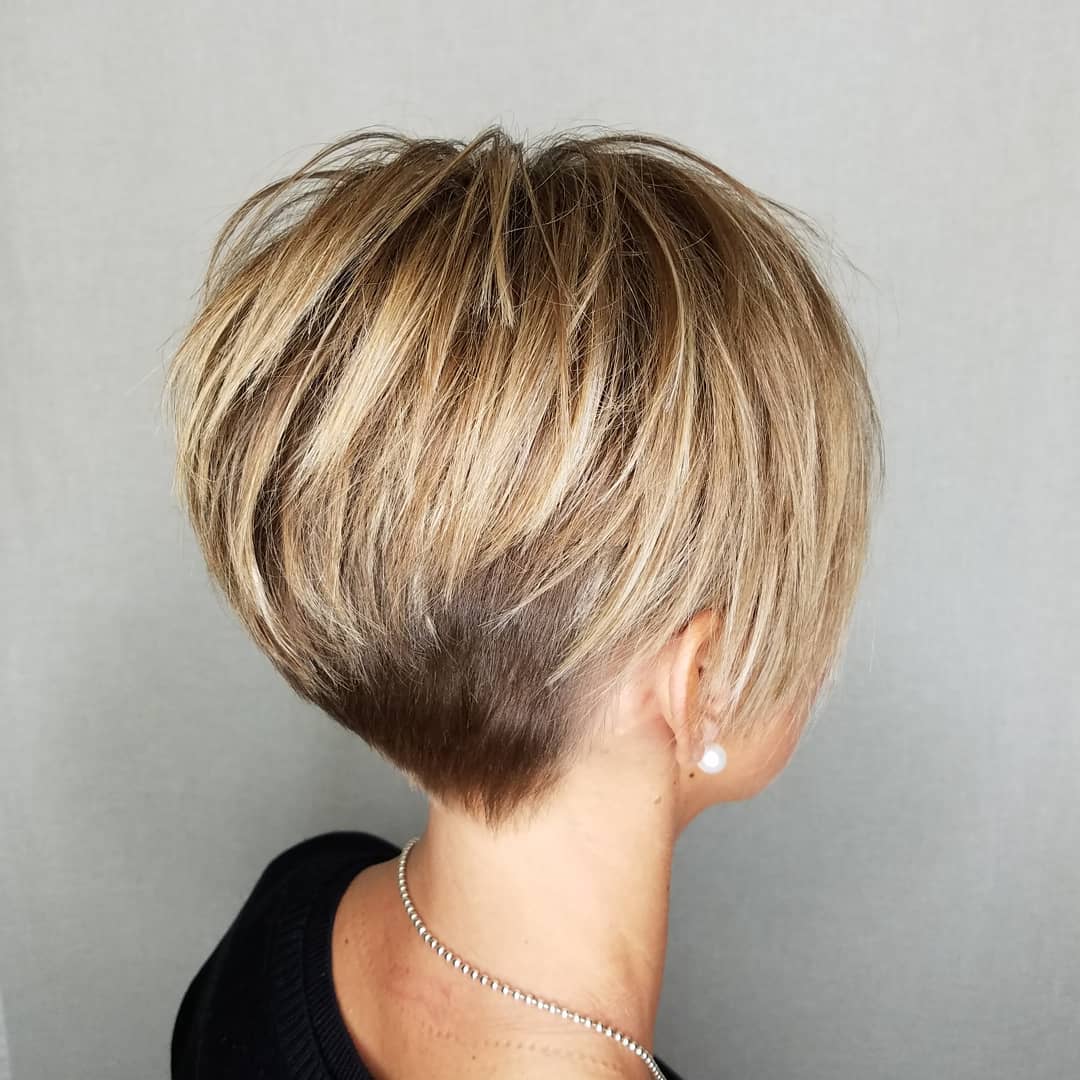 Ash Blonde Stacked Pixie Ash Blonde Stacked Pixie — Classy Short Hair Pixie