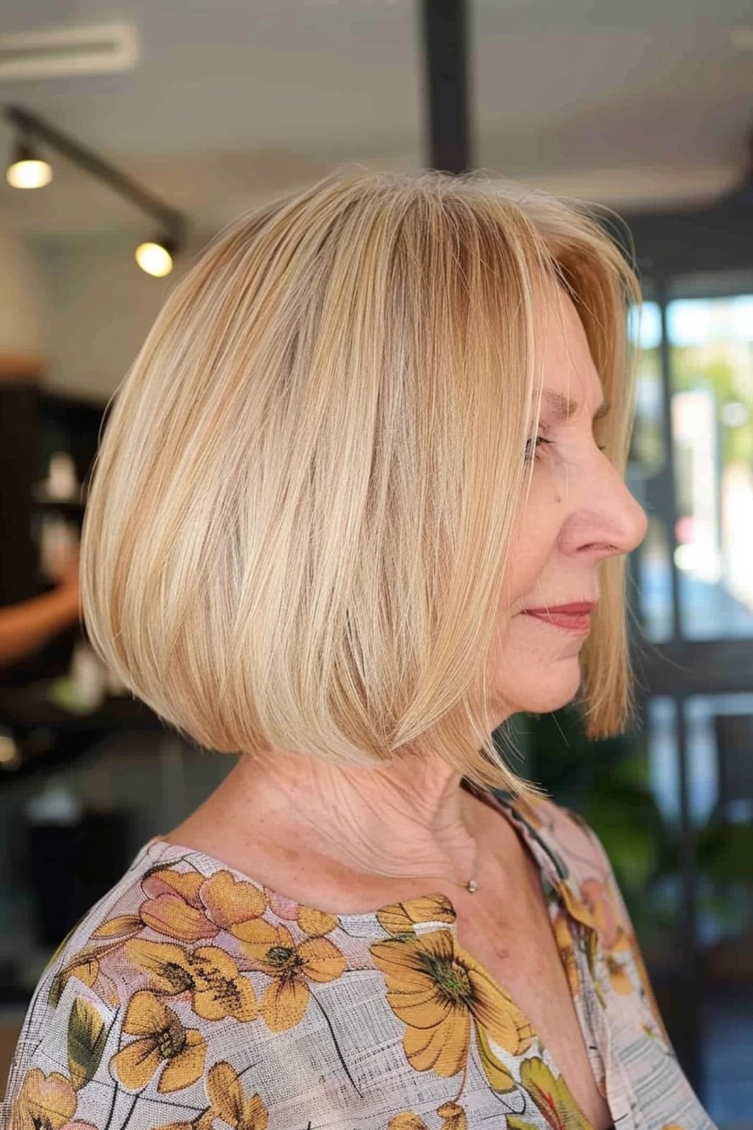 Collarbone Bob With Clean Straight Line Collarbone Bob With Clean Straight Line — Classy Shoulder Length Bob