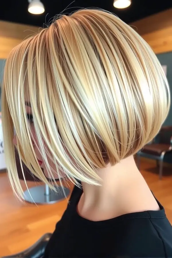 Collarbone Angled Bob With Glossy Finish Collarbone Angled Bob With Glossy Finish — Classy Shoulder Length Bob