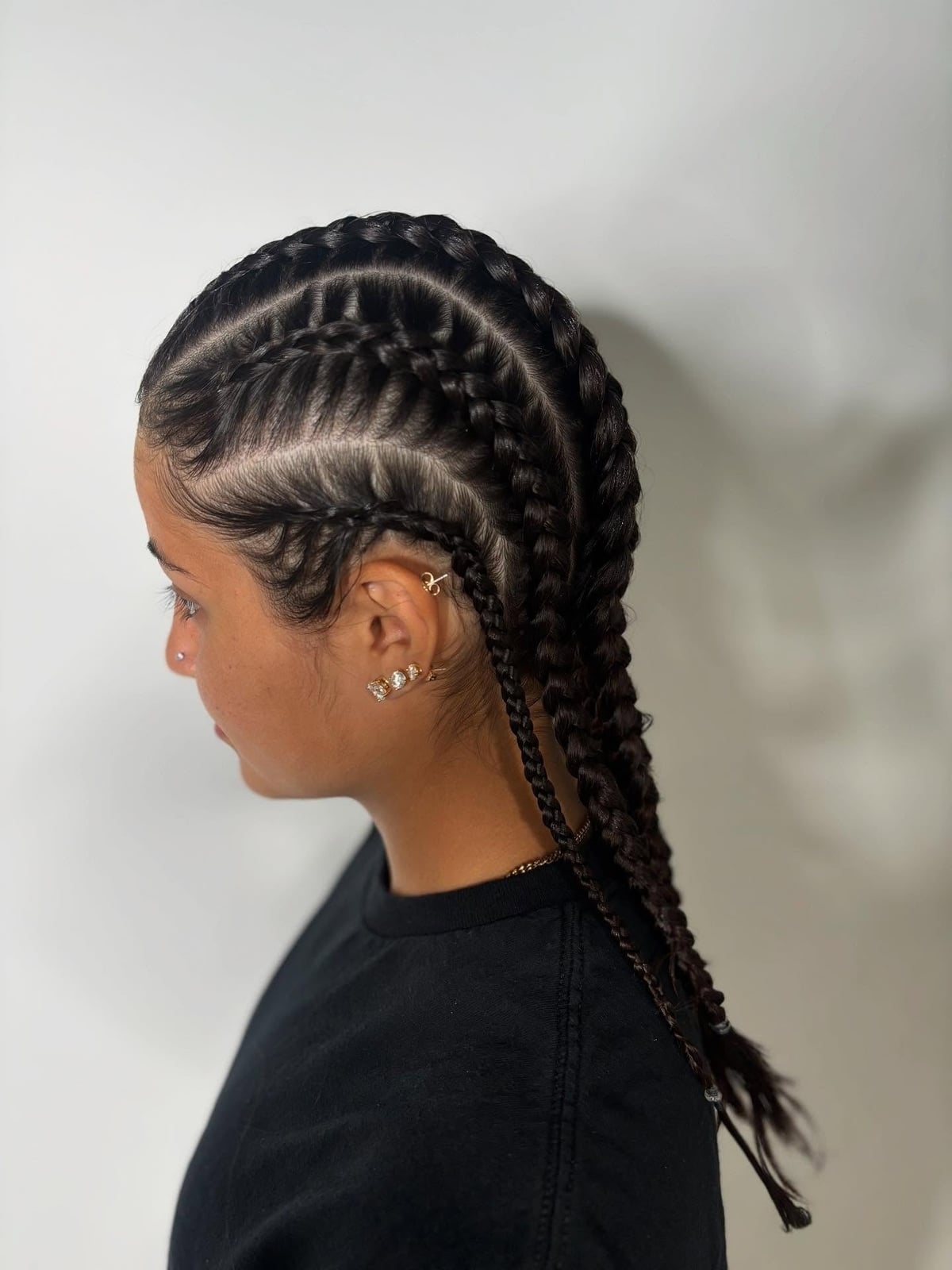 Neat Cornrows to Mid-Back — Classy Softball Hair