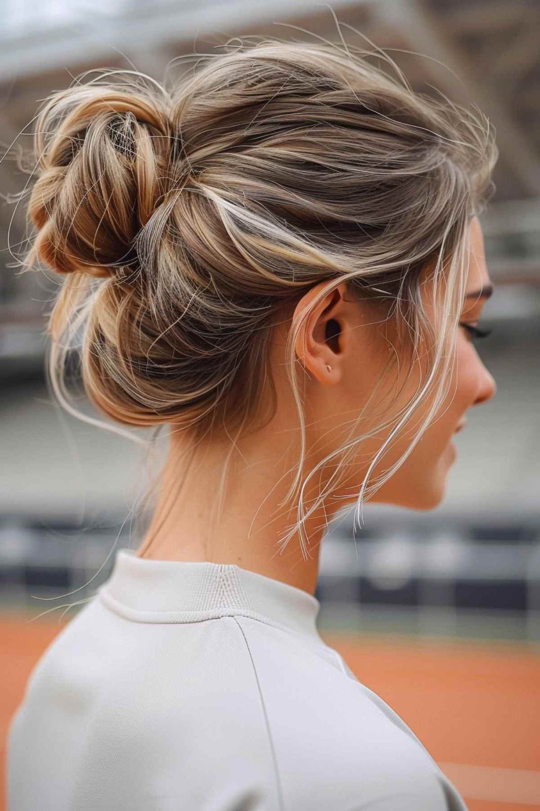 Fine Hair High Ponytail With Waves, Shoulder Fine Hair High Ponytail With Waves, Shoulder — Classy Sports Hair