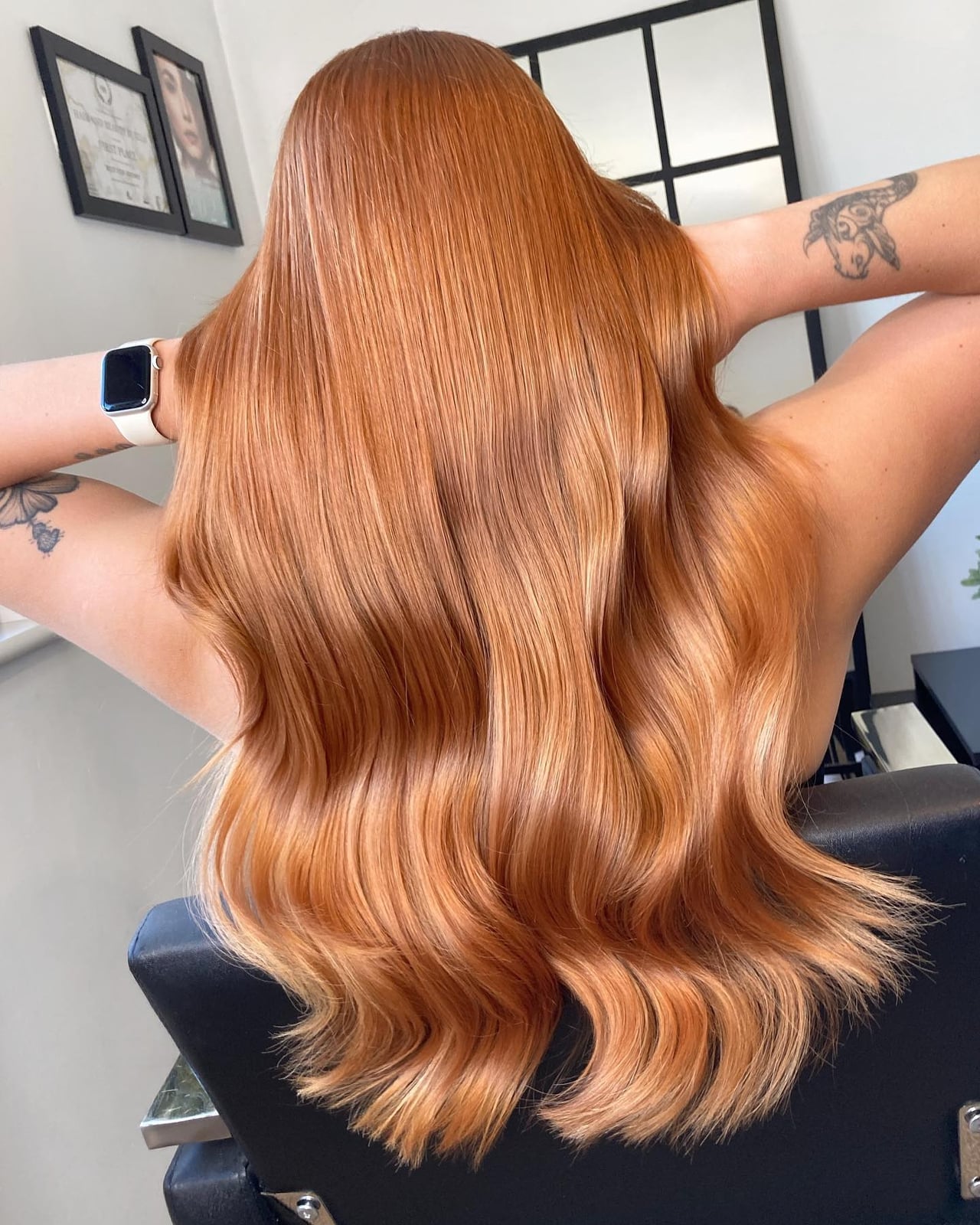 Dimensional Mid-Back Strawberry Blonde With Highlights Dimensional Mid-Back Strawberry Blonde With Highlights — Classy Strawberry Blonde
