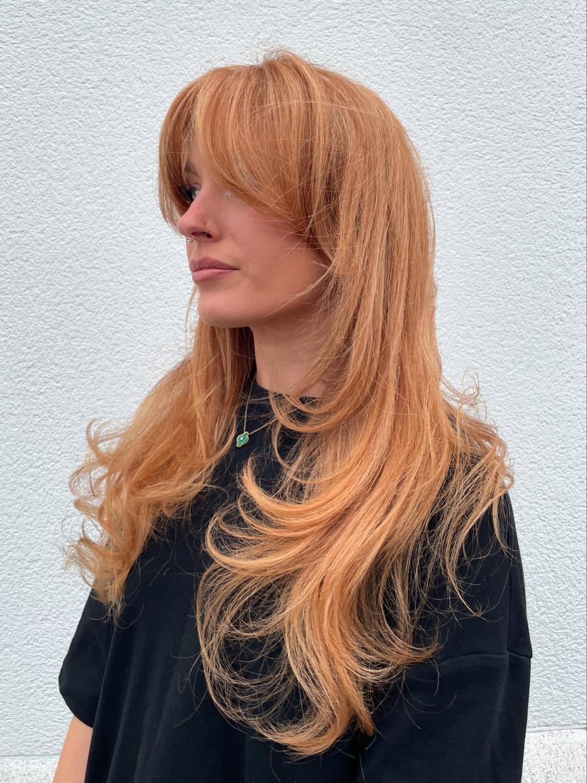 Mid-Back Layers Soft Strawberry Blonde Highlights Mid-Back Layers Soft Strawberry Blonde Highlights — Classy Strawberry Blonde