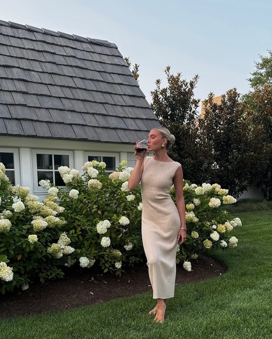 Beige Sleeveless Ribbed Knit Maxi Dress — Classy Styling Dress