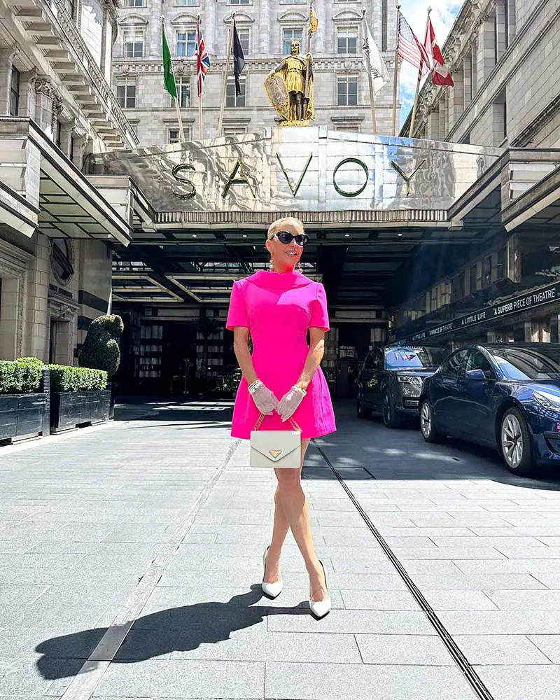 Hot Pink Fit and Flare Dress — Classy Theater Outfits