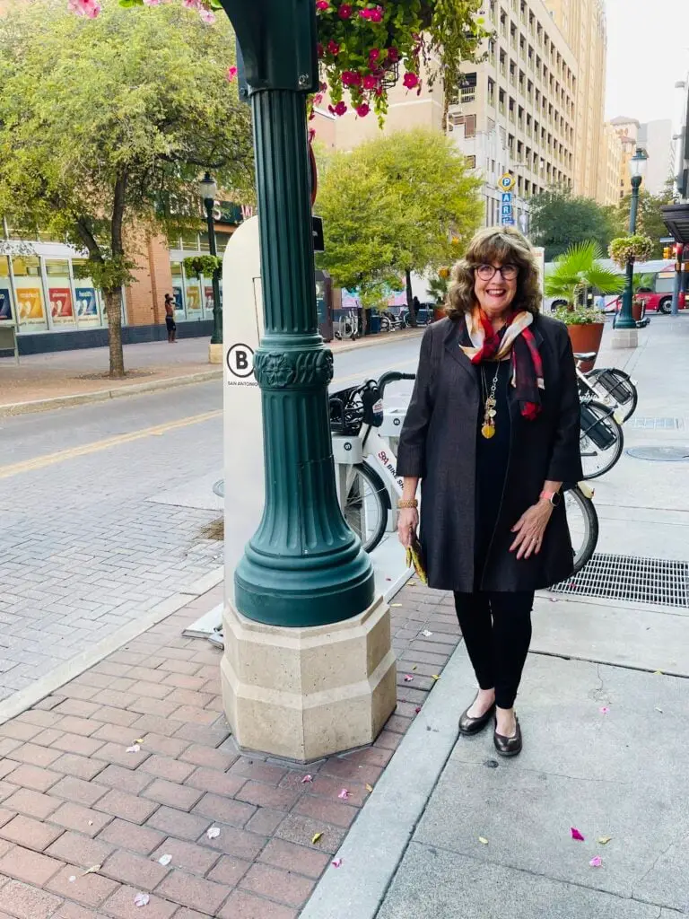 Longline Jacket with Printed Scarf — Classy Theater Outfits
