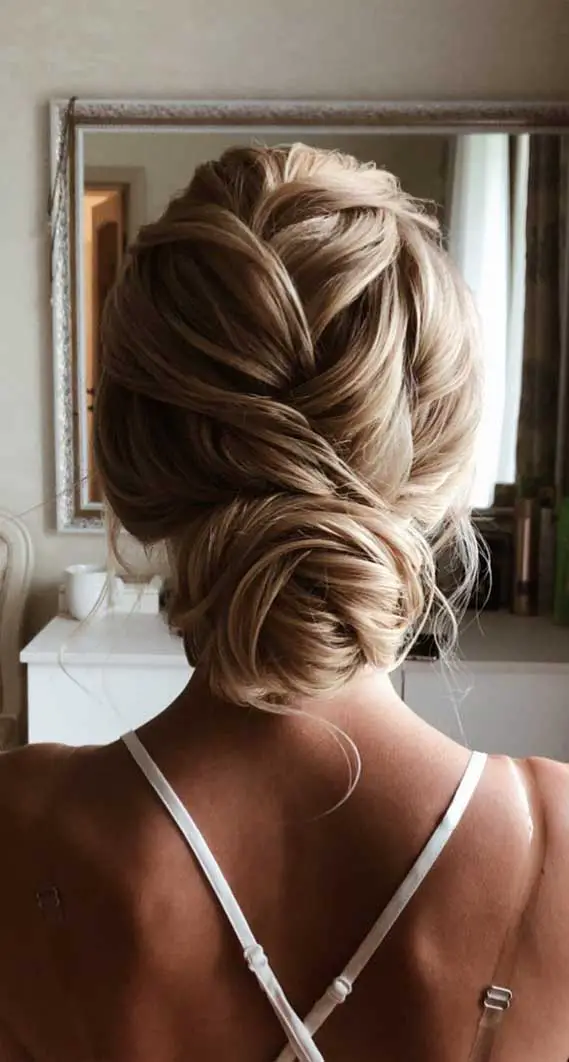Blonde Updo With Interwoven Braids and Twists — Classy Twist Updo