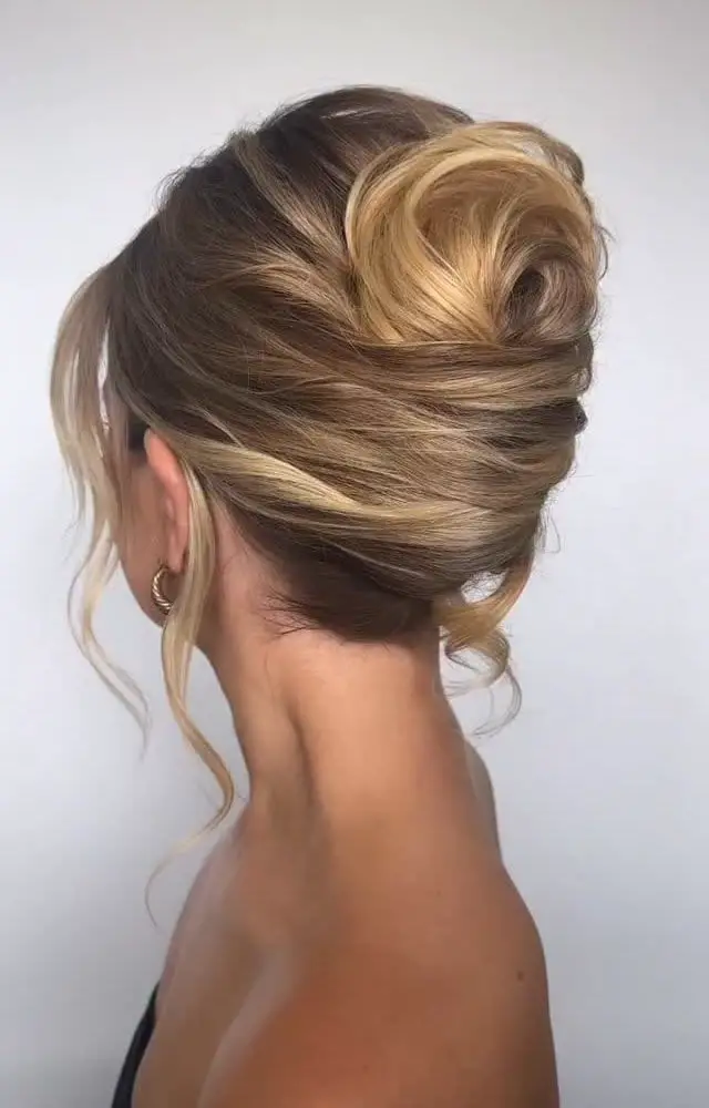 Sculpted Blonde French Twist With Face-Framing Layers — Classy Twist Updo