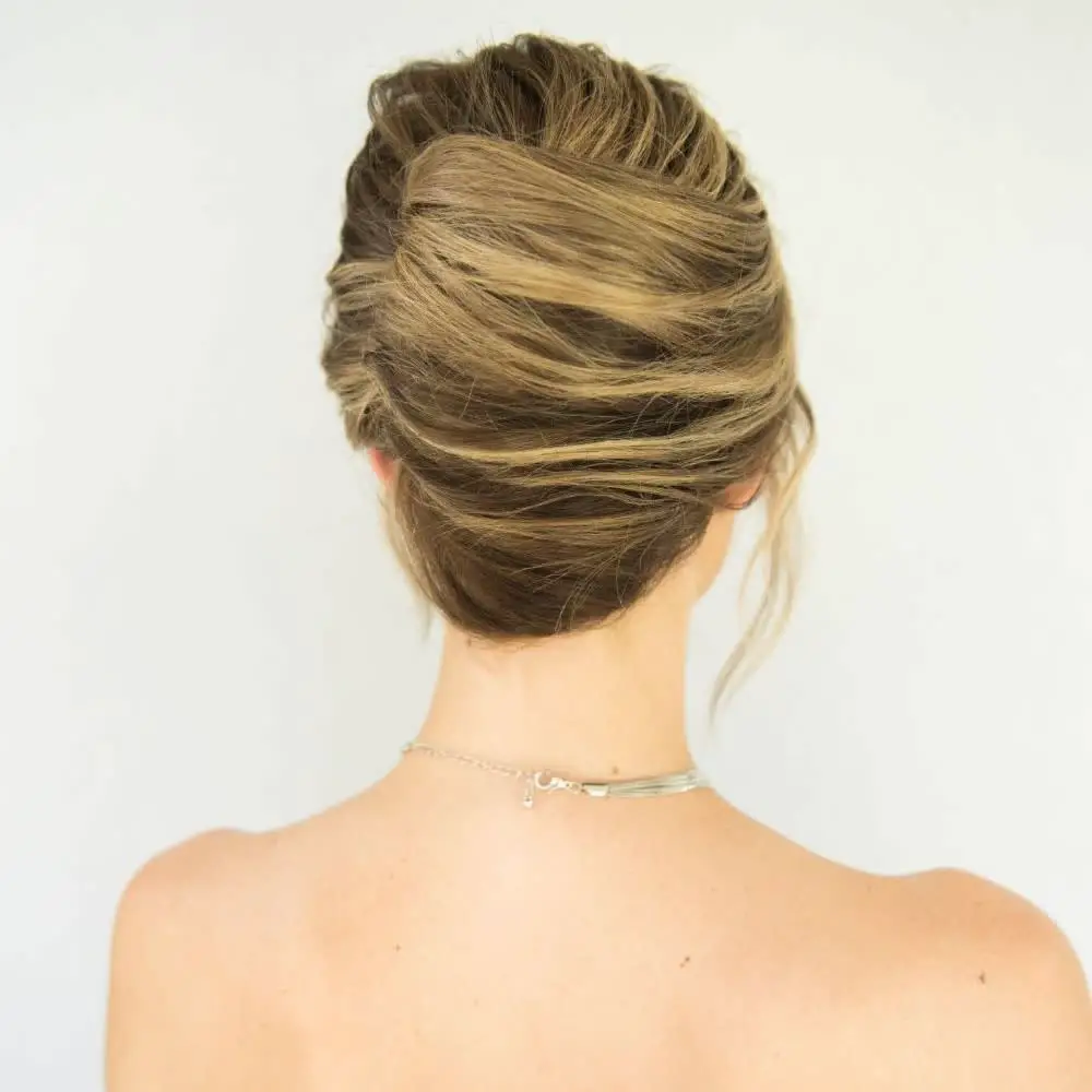 Elegant Wavy Blonde French Twist — Classy Twist Updo