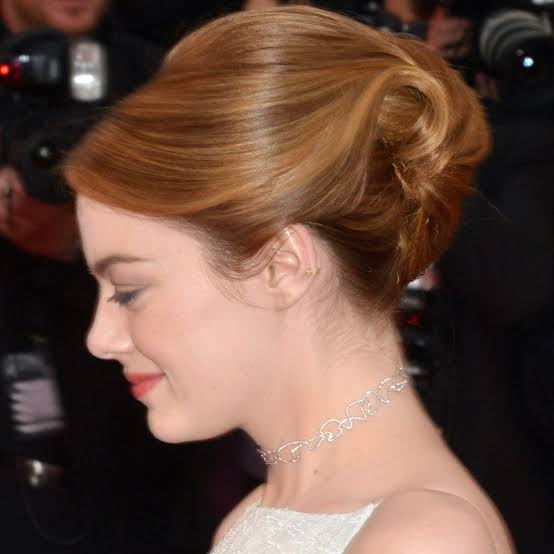 Reddish-Brown Fine Hair Low Chignon Reddish-Brown Fine Hair Low Chignon — Classy Updo Wig