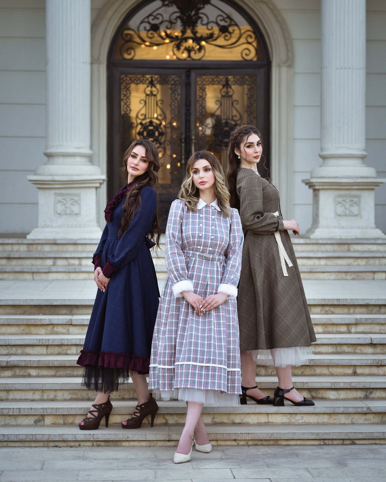 Collection of Vintage-Style Midi Dresses in Plaid and Lace Collection of Vintage-Style Midi Dresses in Plaid and Lace — Classy Vintage Style
