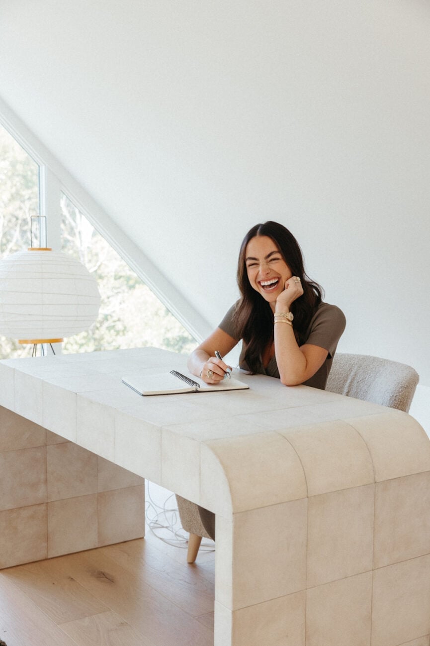 Olive Green Ribbed Knit Set for WFH Comfort — Classy Work From Home Outfits