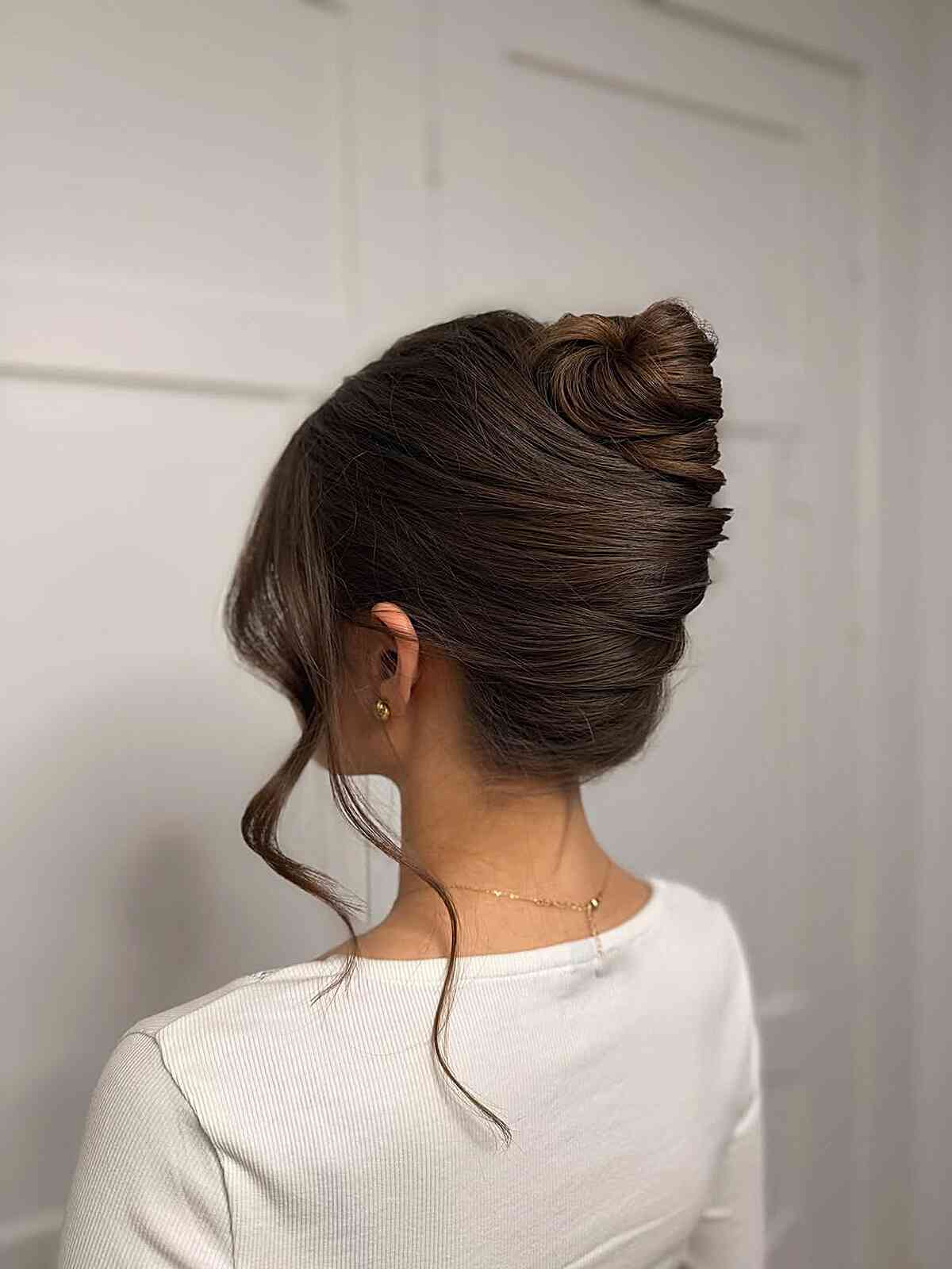 Intricate Braided Dark Brown Updo Intricate Braided Dark Brown Updo — Classy Work Hair