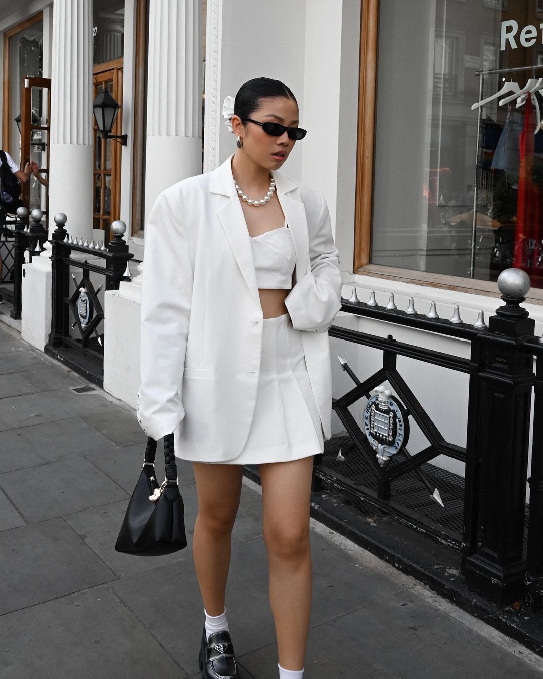 Chic Oversized Blazer with Mini Skirt Chic Oversized Blazer with Mini Skirt — Classy Y2K Outfits