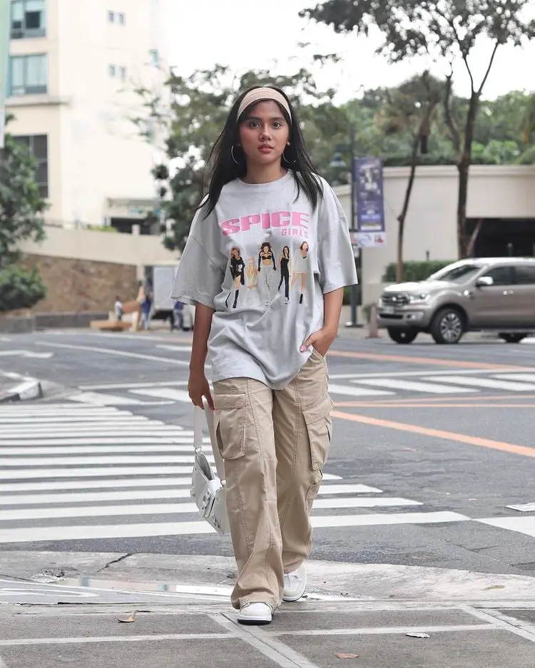Graphic T-shirt and Cargo Pants Graphic T-shirt and Cargo Pants — Classy Y2K Outfits