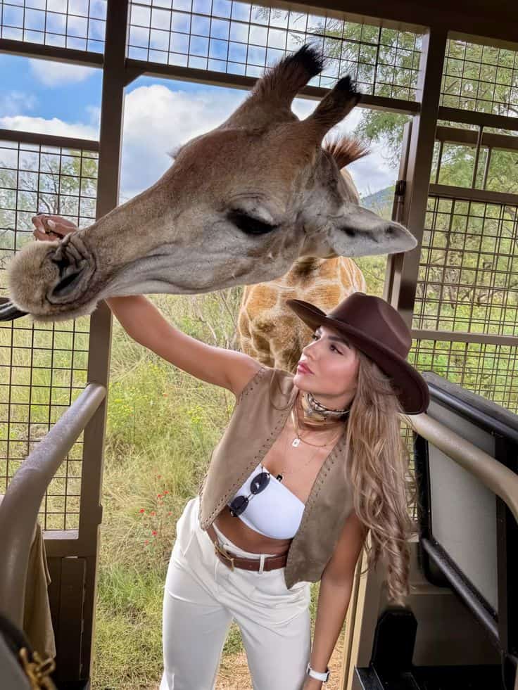 Suede Vest with Wide-Leg Pants for a Safari Vibe Suede Vest with Wide-Leg Pants for a Safari Vibe — Classy Zoo Outfits