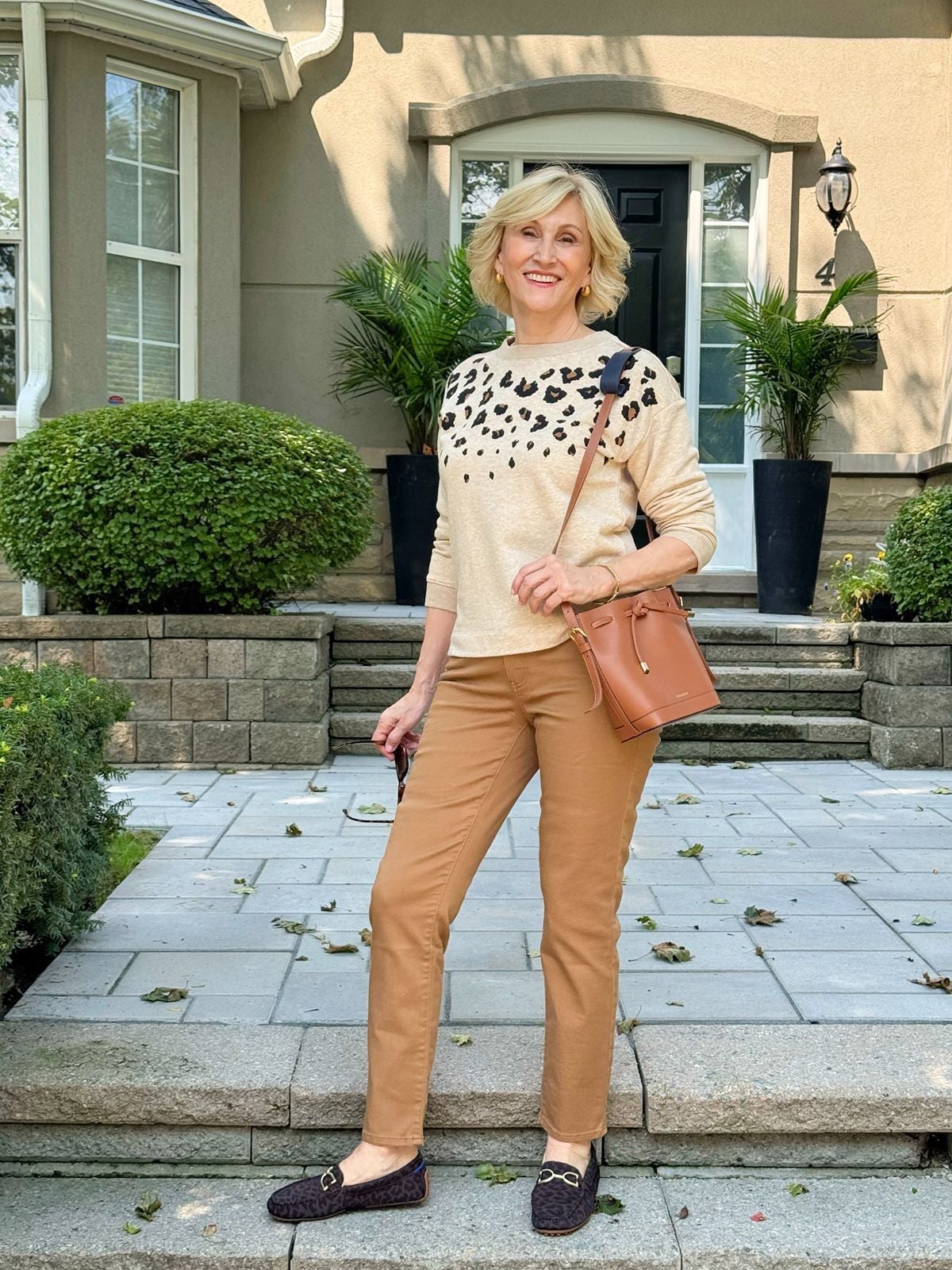 Leopard Print Sweater with Straight-Leg Pants Leopard Print Sweater with Straight-Leg Pants — Classy Zoo Outfits